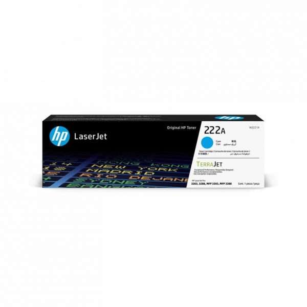 HP 222A Yellow Cyan Magenta Toner Cartridges Each