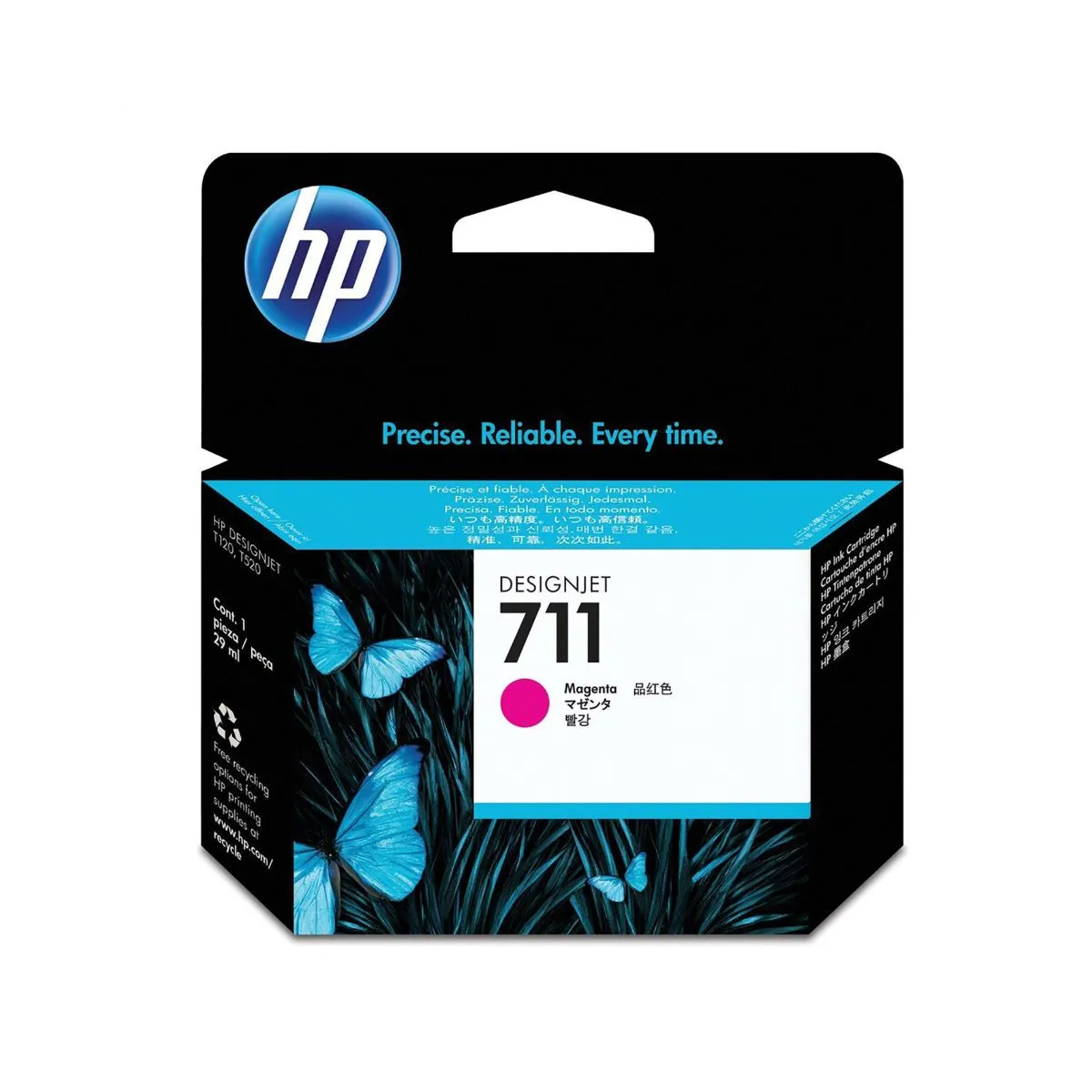 HP 711 Magenta Cartridge For HP DesignJet T120