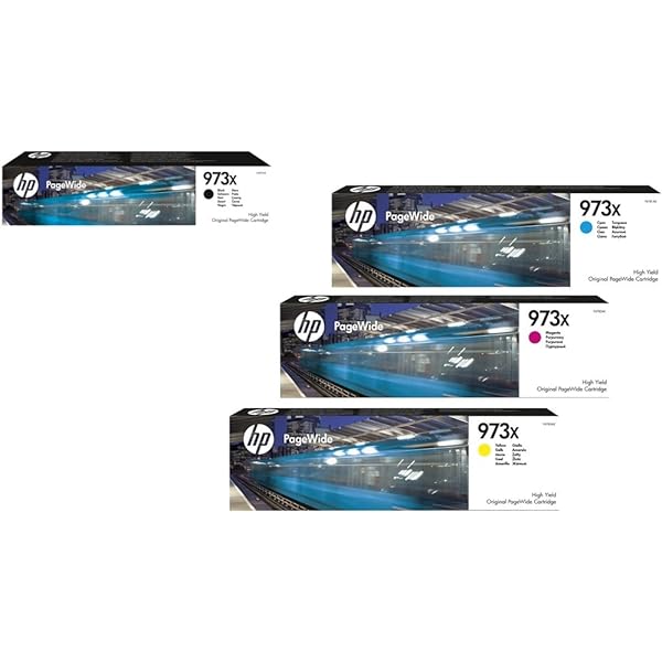 HP 973X Color Cartridges PageWide High Yield Each