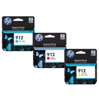 HP 912 Ink Cartridges Cyan Yellow Magenta (Color) Each