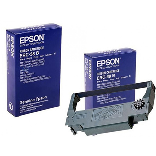 Epson ERC38/39 Ribbon Compatible For TM300A - Black