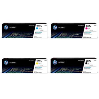 HP 207A Yellow Cyan Magenta Toners Each