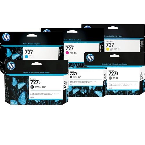 HP 727 Ink Cartridge DesignJet (130-ml) Each Color