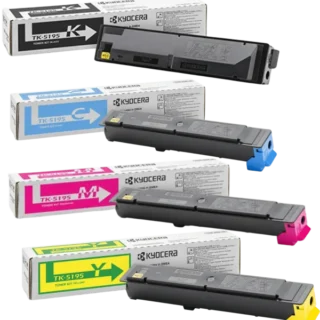 Kyocera TK-5195 Yellow Cyan Magenta Toner Each