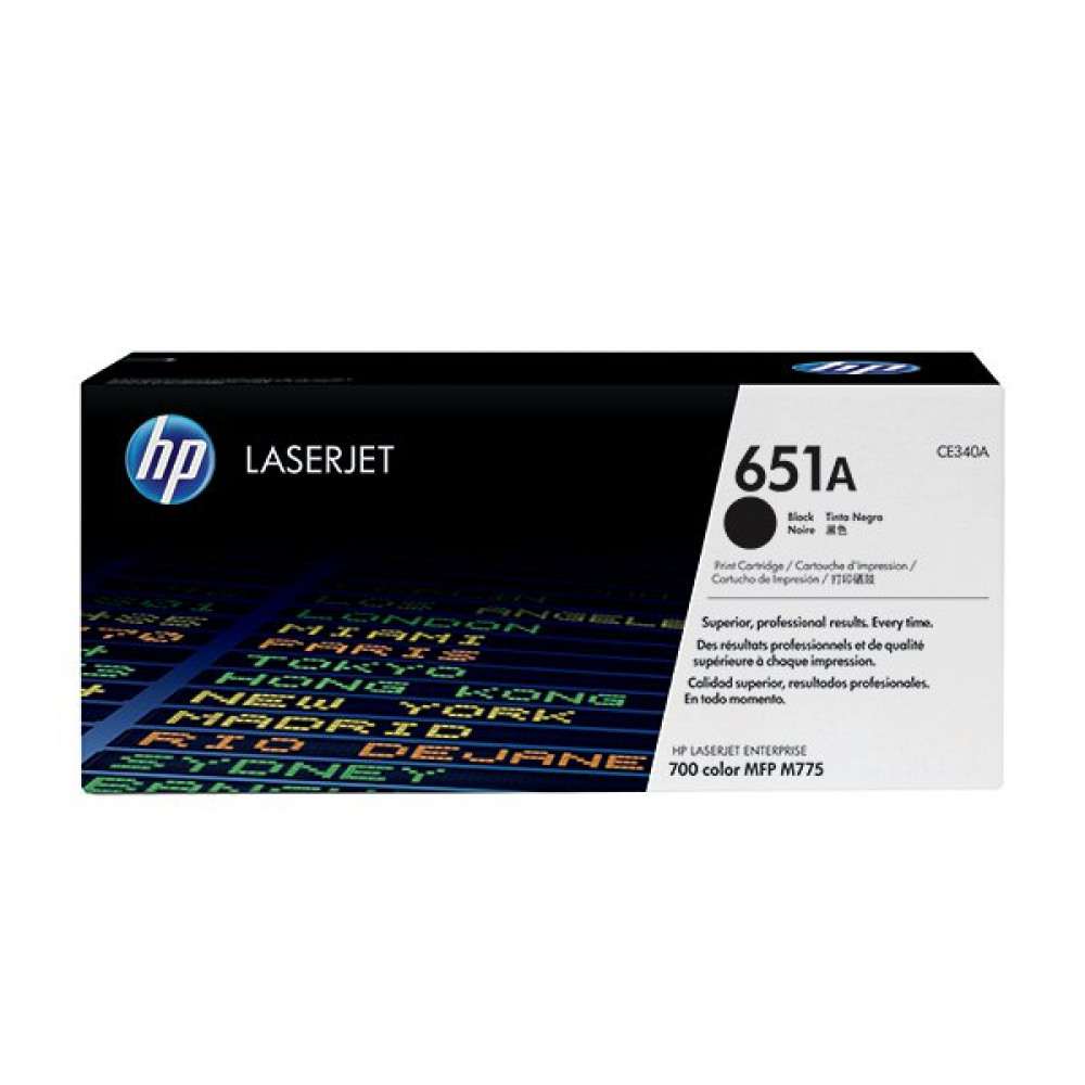 HP 651A (CE340A) Black Toner LaserJet Cartridge