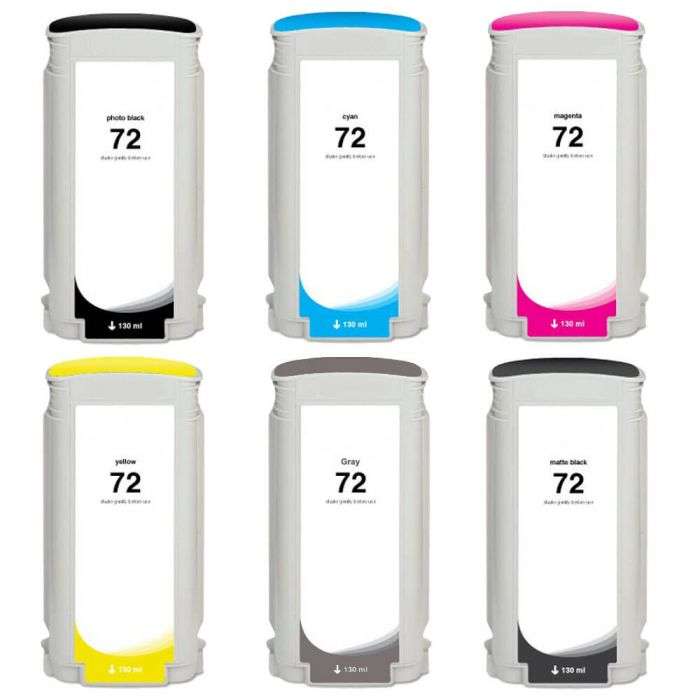 HP 72 Black Matte 130-Ml DesignJet Ink Each